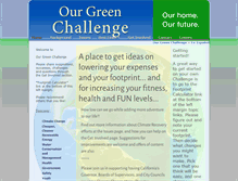 Tablet Screenshot of ourgreenchallenge.org